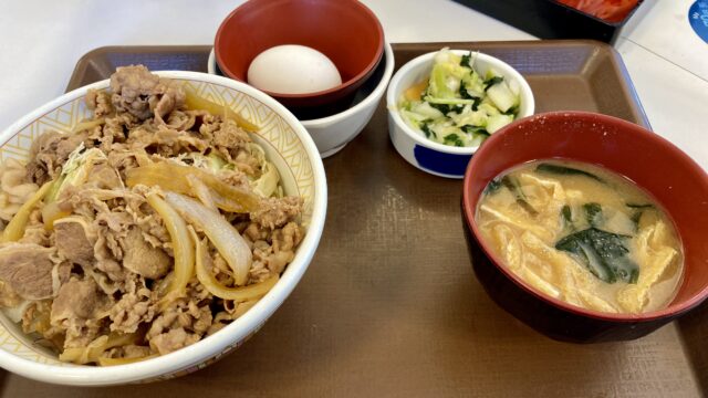 すき家の牛丼ライト